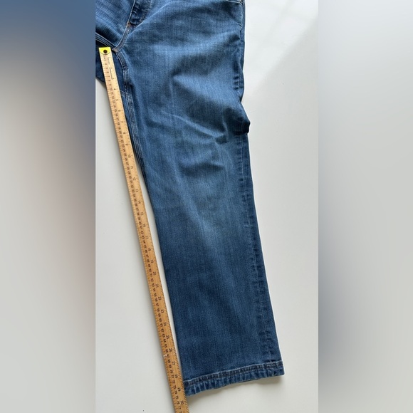 Duluth Medium Wash Ballroom Double Flex Standard Fit Denim Blue Jeans Mens 40x30 - Picture 8 of 11